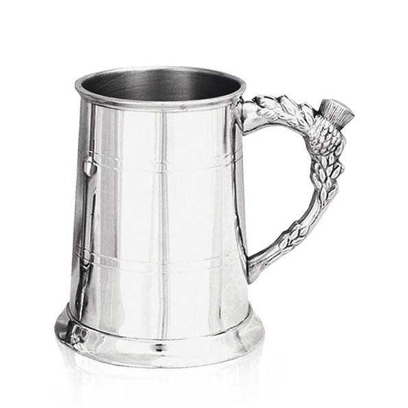 1 Pint Pewter Thistle Tankard-Tankards-Yester Home