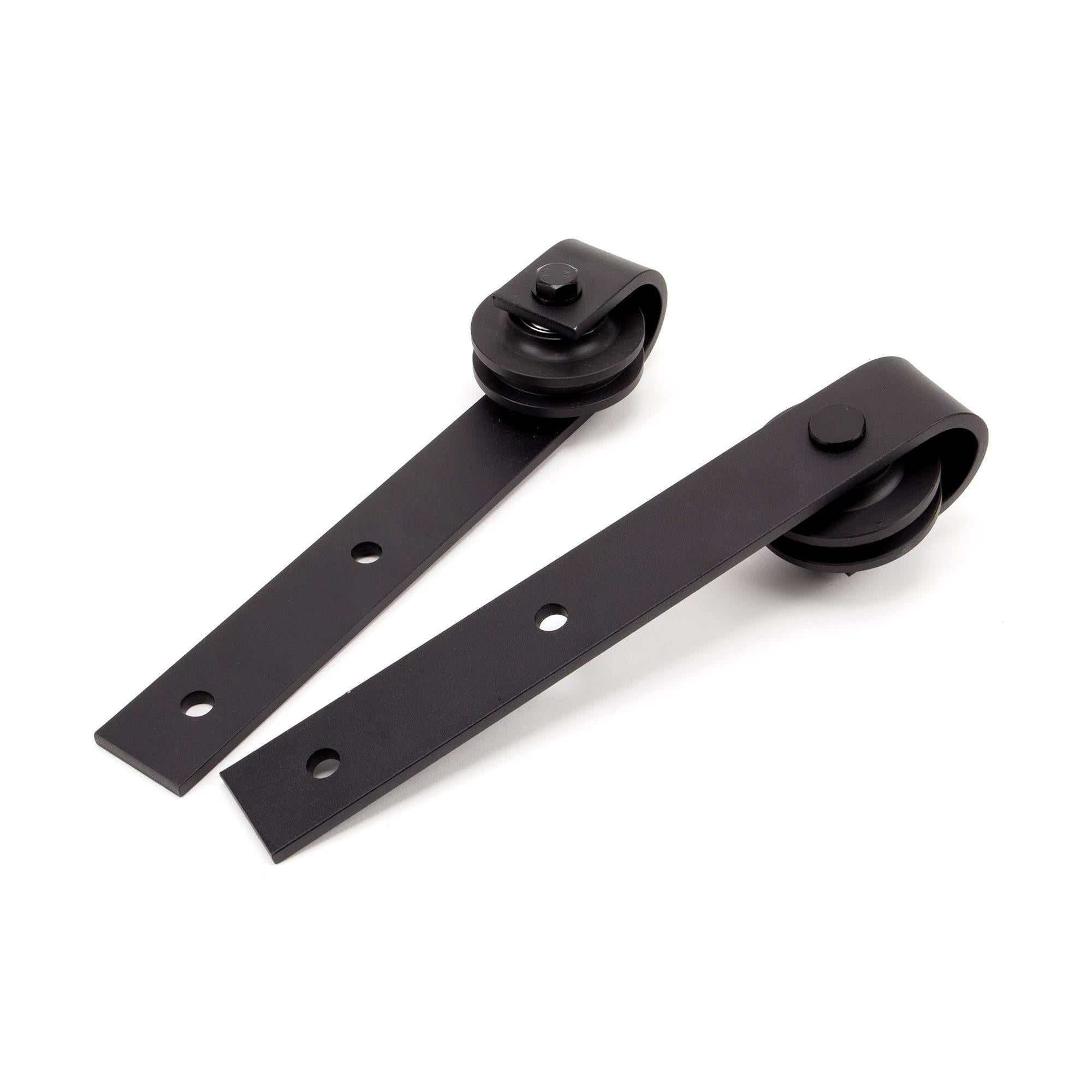 100kg Black Sliding Door Hardware Kit (2m Track) | From The Anvil - Sliding Door Hardware - From The Anvil - Yester Home