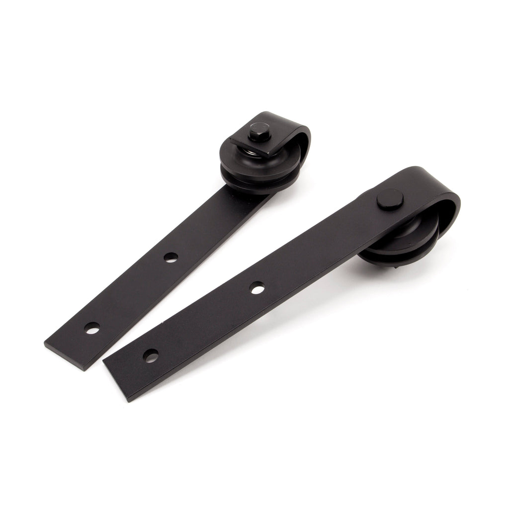 100kg Black Sliding Door Hardware Kit (2m Track) | From The Anvil-Sliding Door Hardware-Yester Home