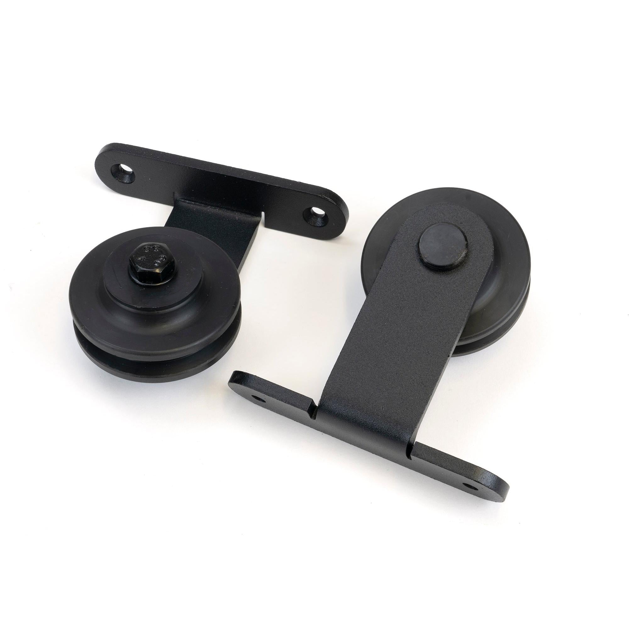 100kg Black (Top Mount) Sliding Door Hardware Kit (2m Track) | From The Anvil - Sliding Door Hardware - From The Anvil - Yester Home