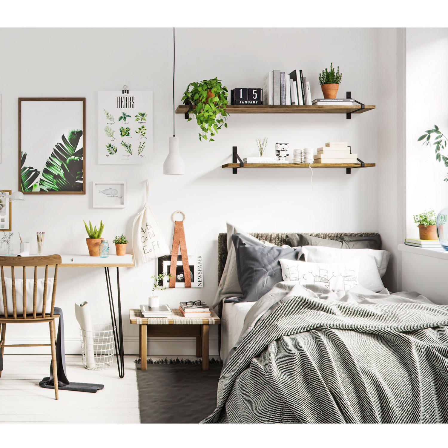 2 x Foundry Shelf Brackets-7 - 8" Shelf Brackets-Yester Home