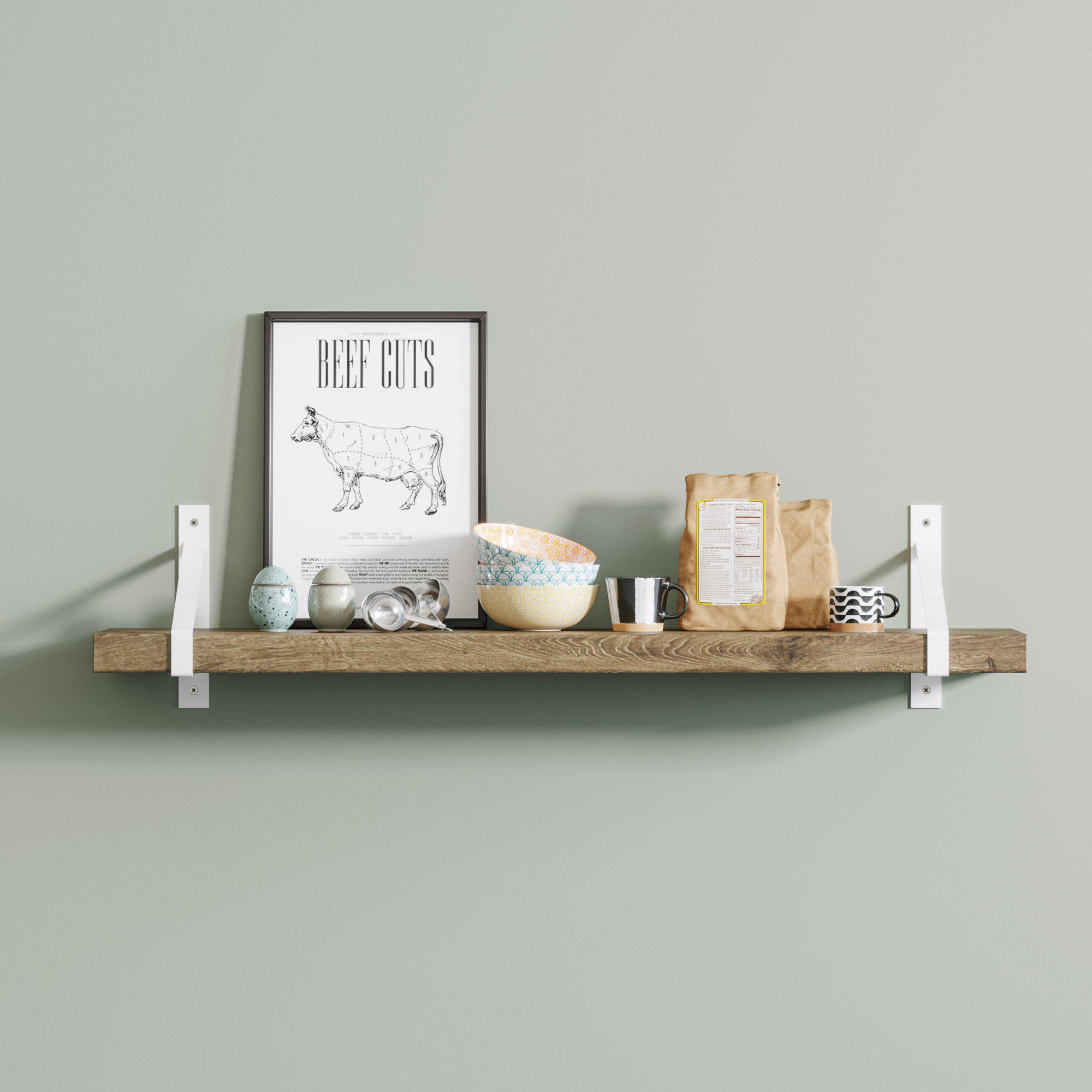 2 x Foundry Shelf Brackets-7 - 8" Shelf Brackets-Yester Home