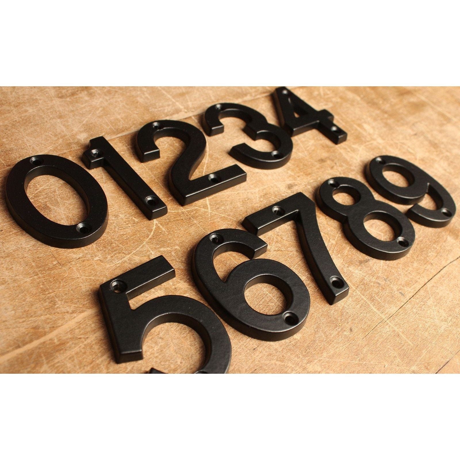 3" House Numbers Railway Style · Black ·-House Numbers-Yester Home