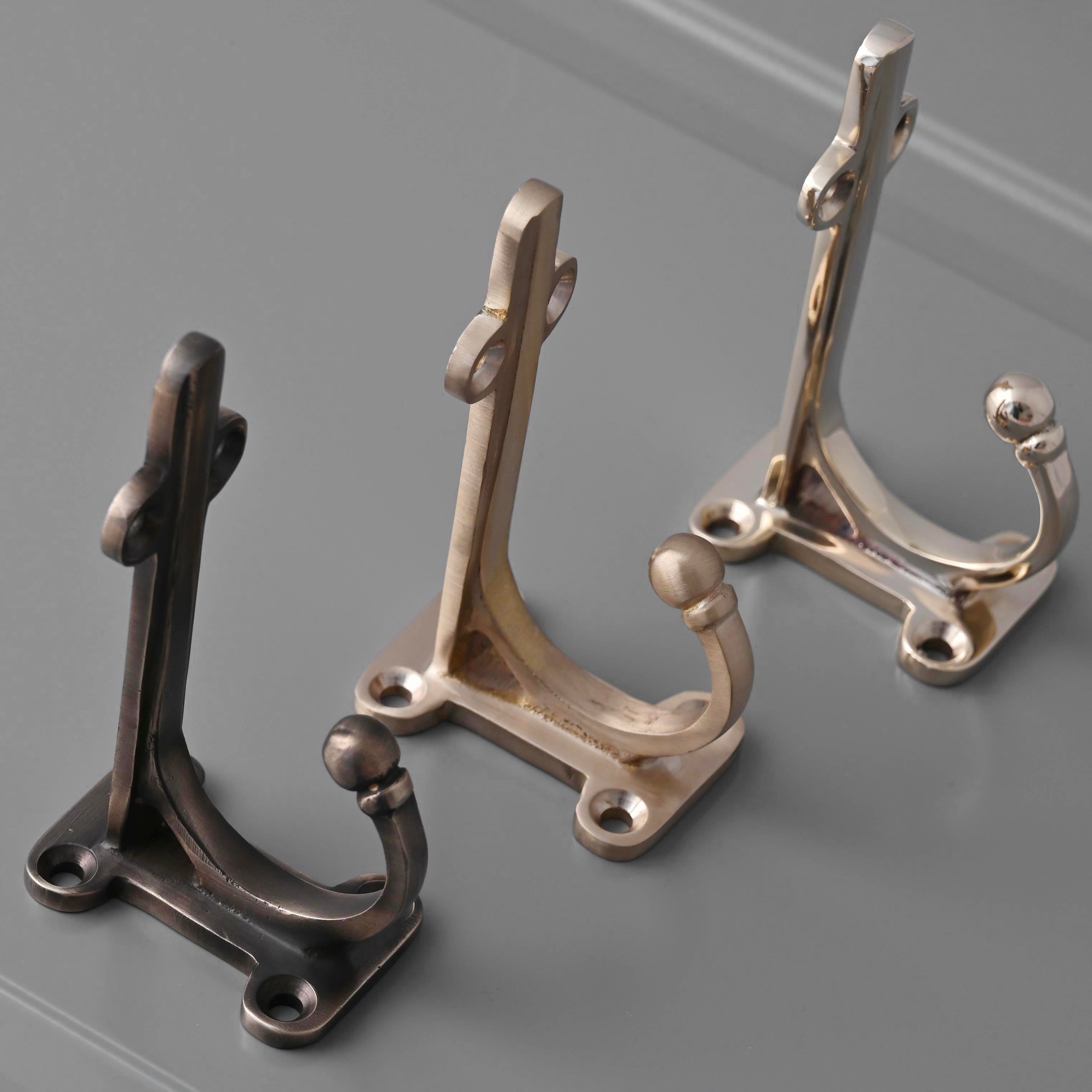 4 Inch Chiltern Brass Shelf Bracket-4 - 6" Shelf Brackets-Yester Home