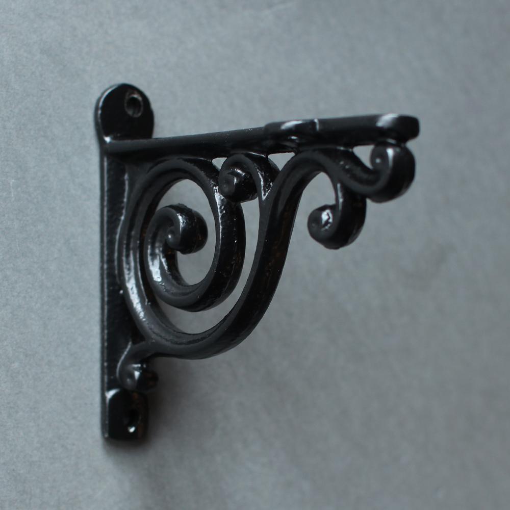 4 Inch Edwardian Cast Iron Shelf Bracket-4 - 6" Shelf Brackets-Yester Home