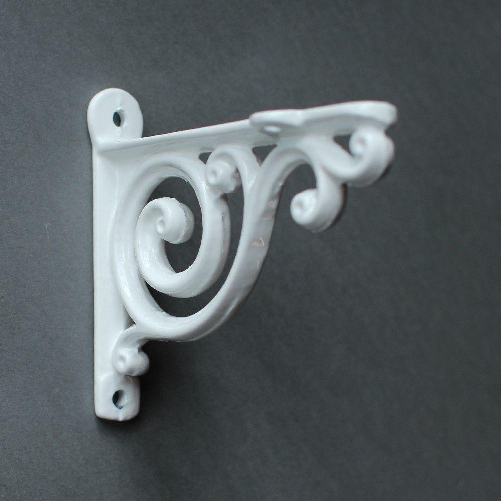 4 Inch Edwardian Cast Iron Shelf Bracket-4 - 6" Shelf Brackets-Yester Home