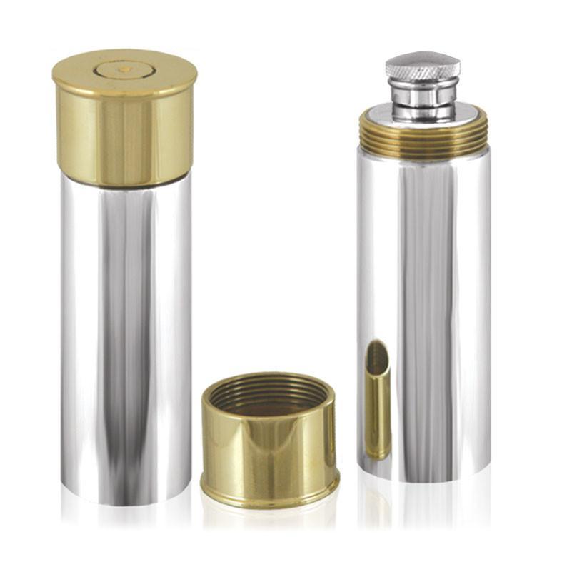 4oz Cartridge Pewter Hip Flask-Hip Flasks - Pewter-Yester Home