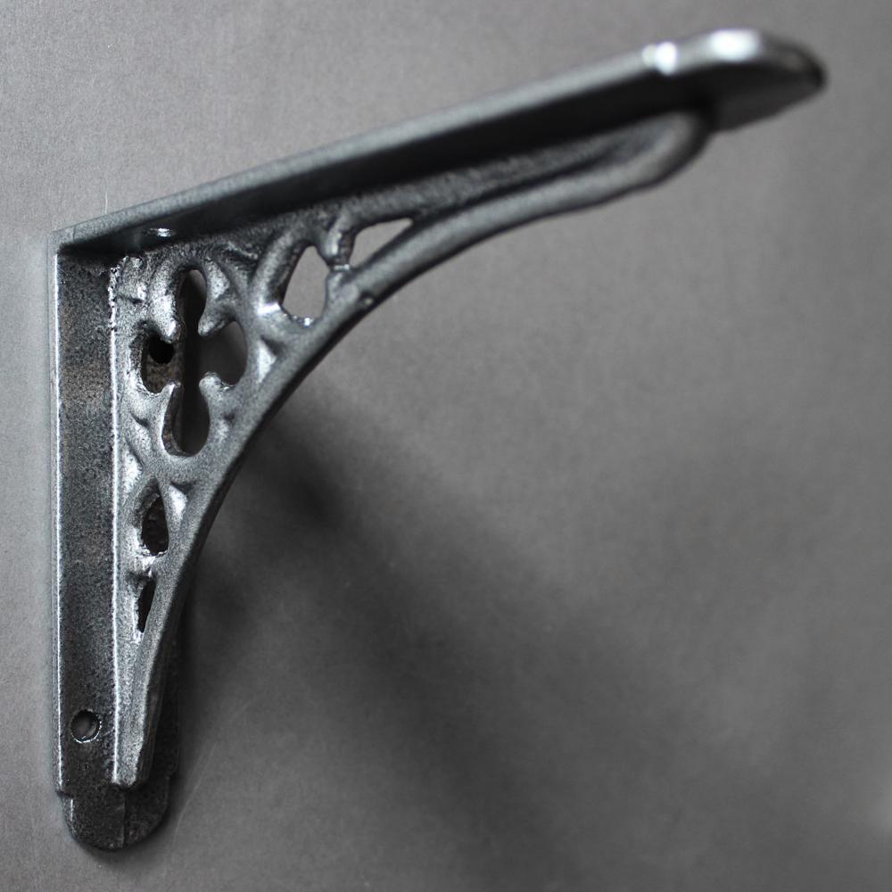 5 x 4 Inch Gothic Cast Iron Shelf Bracket-4 - 6" Shelf Brackets-Yester Home