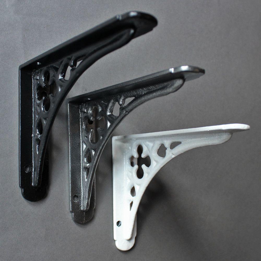 5 x 4 Inch Gothic Cast Iron Shelf Bracket-4 - 6" Shelf Brackets-Yester Home