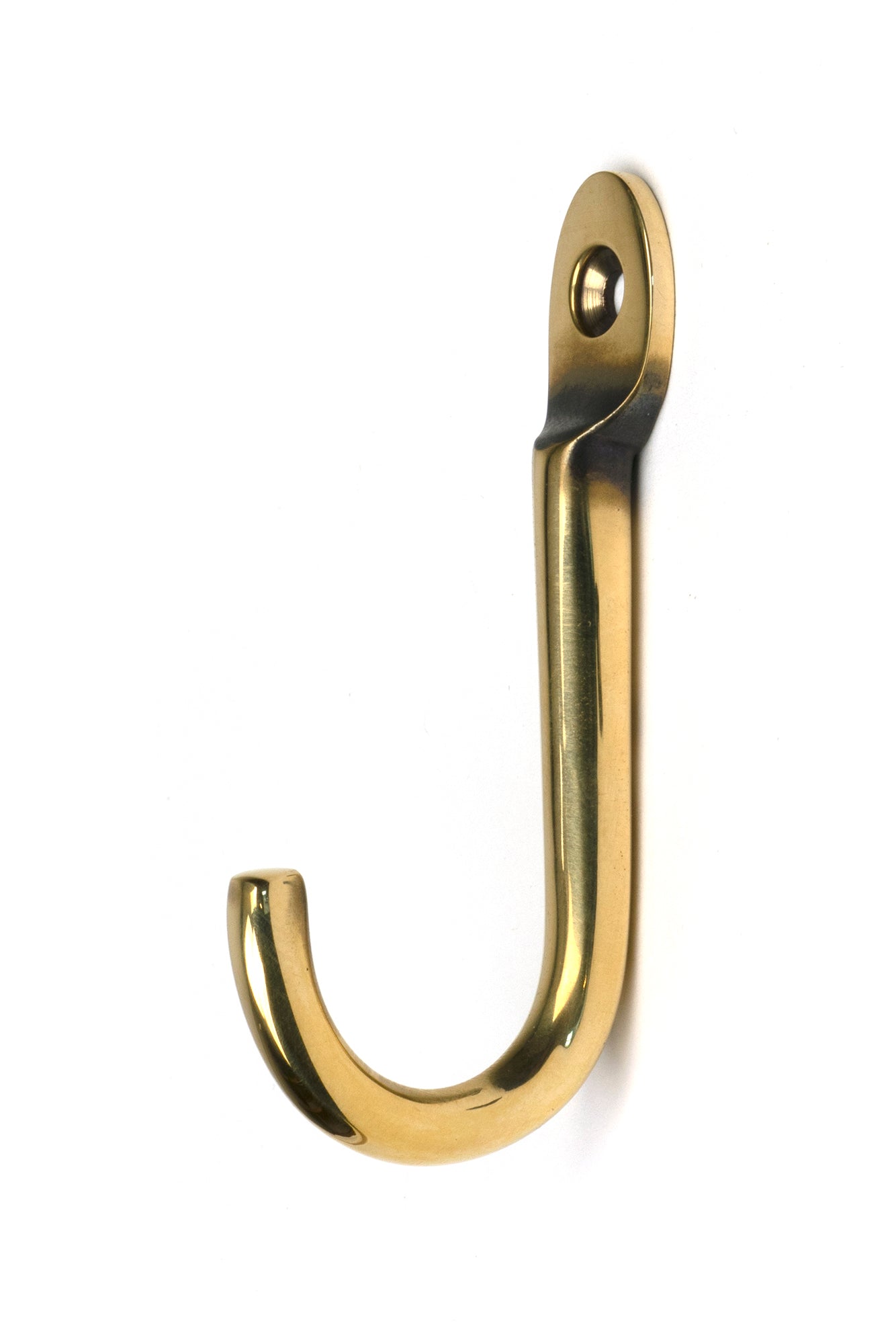 Traditional Coat Hook - Aged Brass