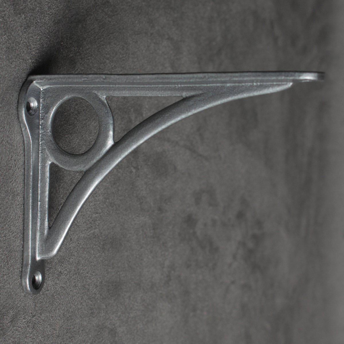 6 Inch Circle Cast Iron Shelf Bracket-4 - 6" Shelf Brackets-Yester Home