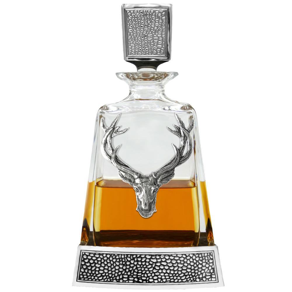 600ml Regal Stag Medium Pewter Decanter-Decanters-Yester Home