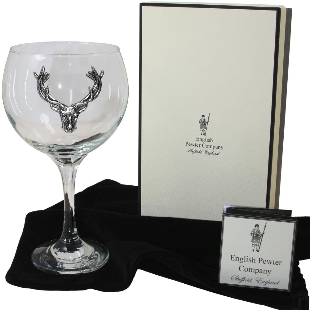 620ml Pewter Stag Head Gin Glass-Gin Glasses-Yester Home