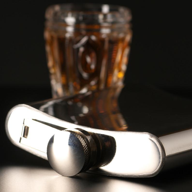 6oz Fishing Stainless Steel Hip Flask-Hip Flasks - Stainless Steel-Yester Home