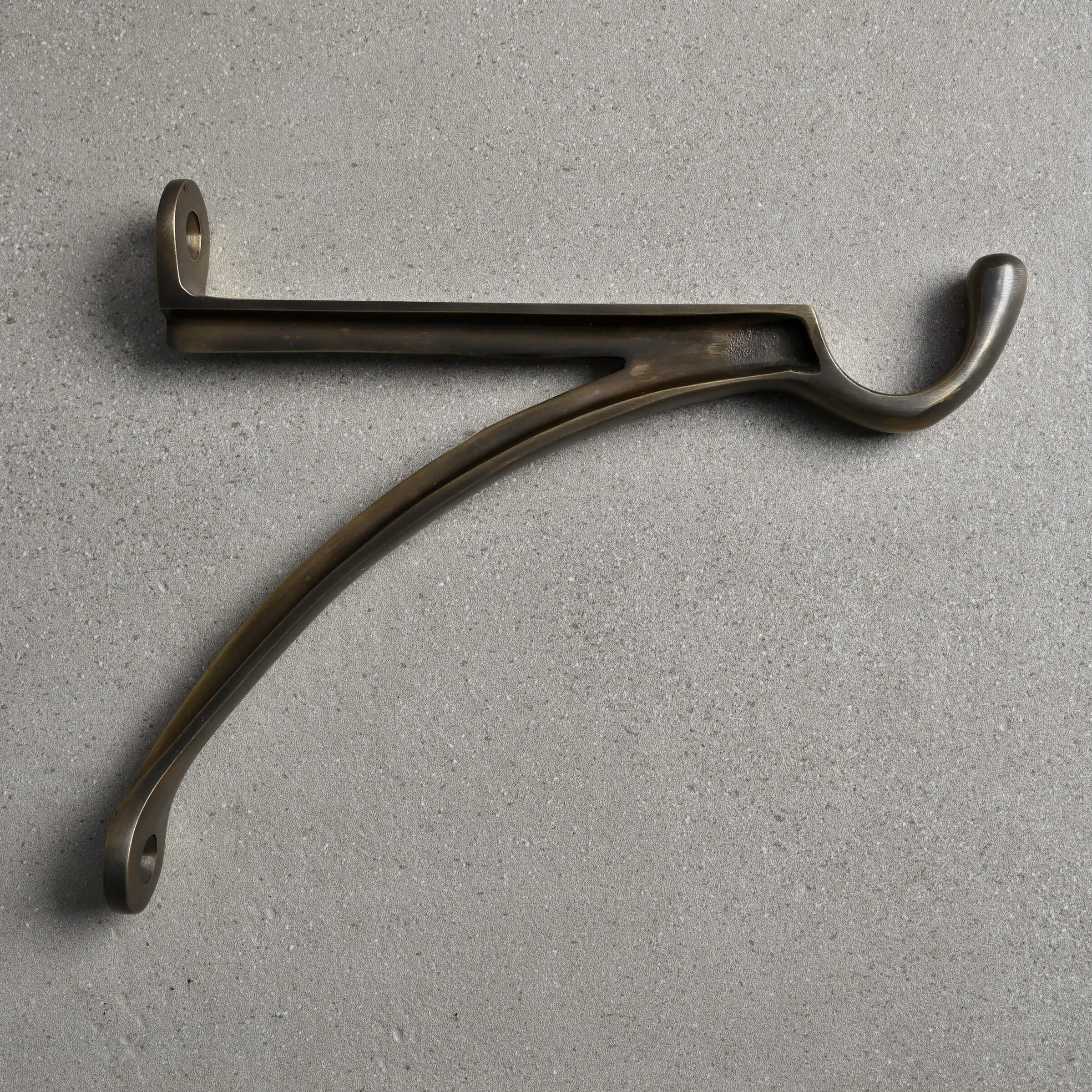 7 & 10 Inch Cast Brass Hanging Hook Bracket-Hanging Basket Brackets-Yester Home