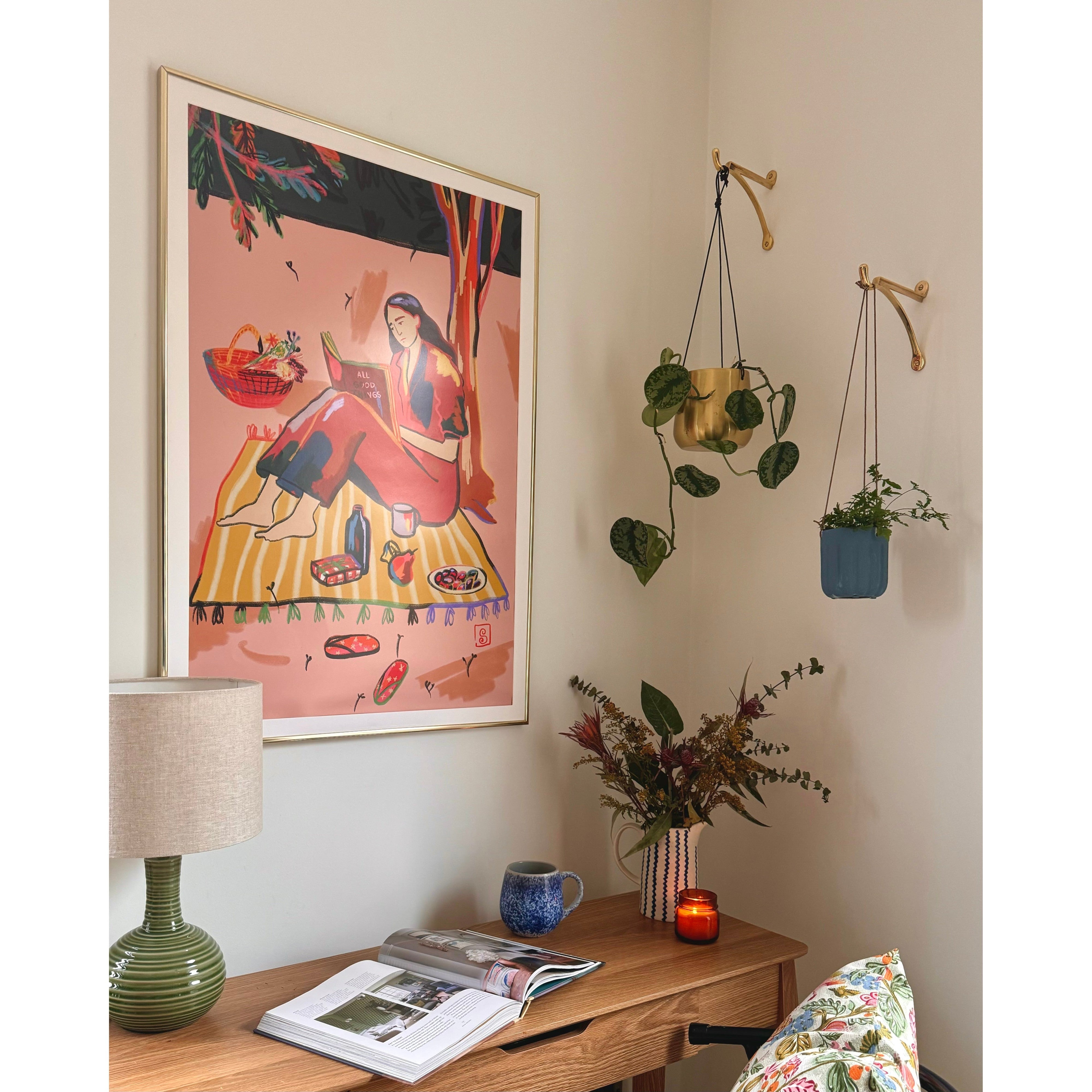 7 & 10 Inch Cast Brass Hanging Hook Bracket - Hanging Basket Brackets - Yester Home - Yester Home