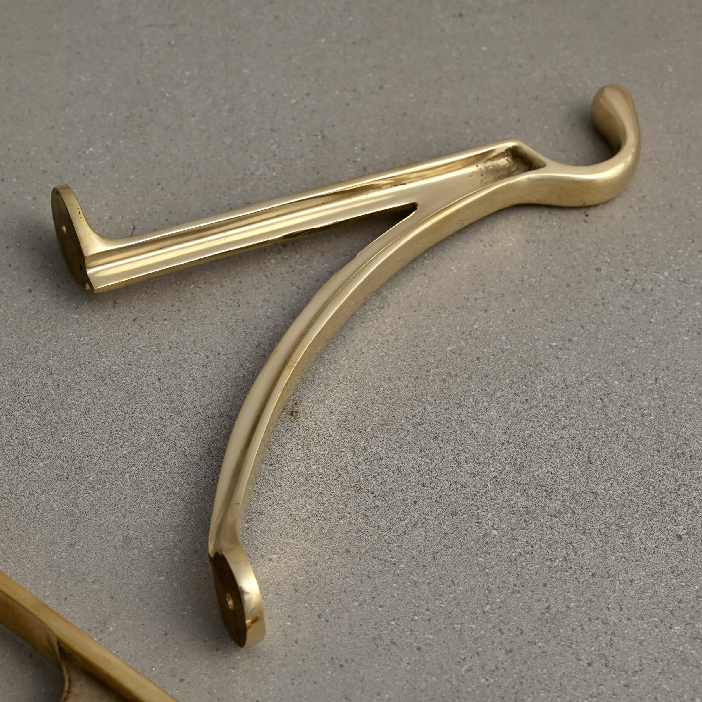 7 & 10 Inch Cast Brass Hanging Hook Bracket-Hanging Basket Brackets-Yester Home