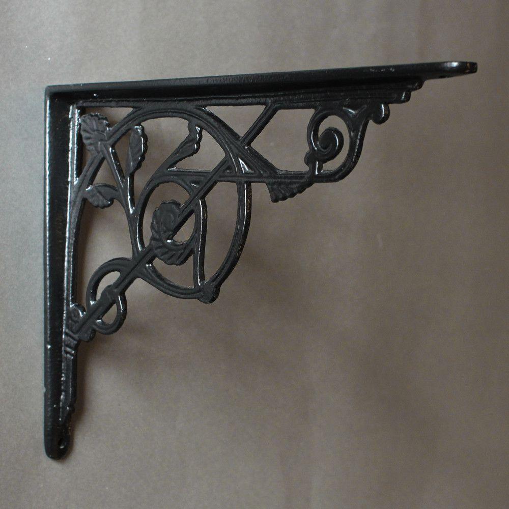 8 x 10 Inch Kenrick Cast Iron Shelf Shelf Bracket-9 - 10" Shelf Brackets-Yester Home