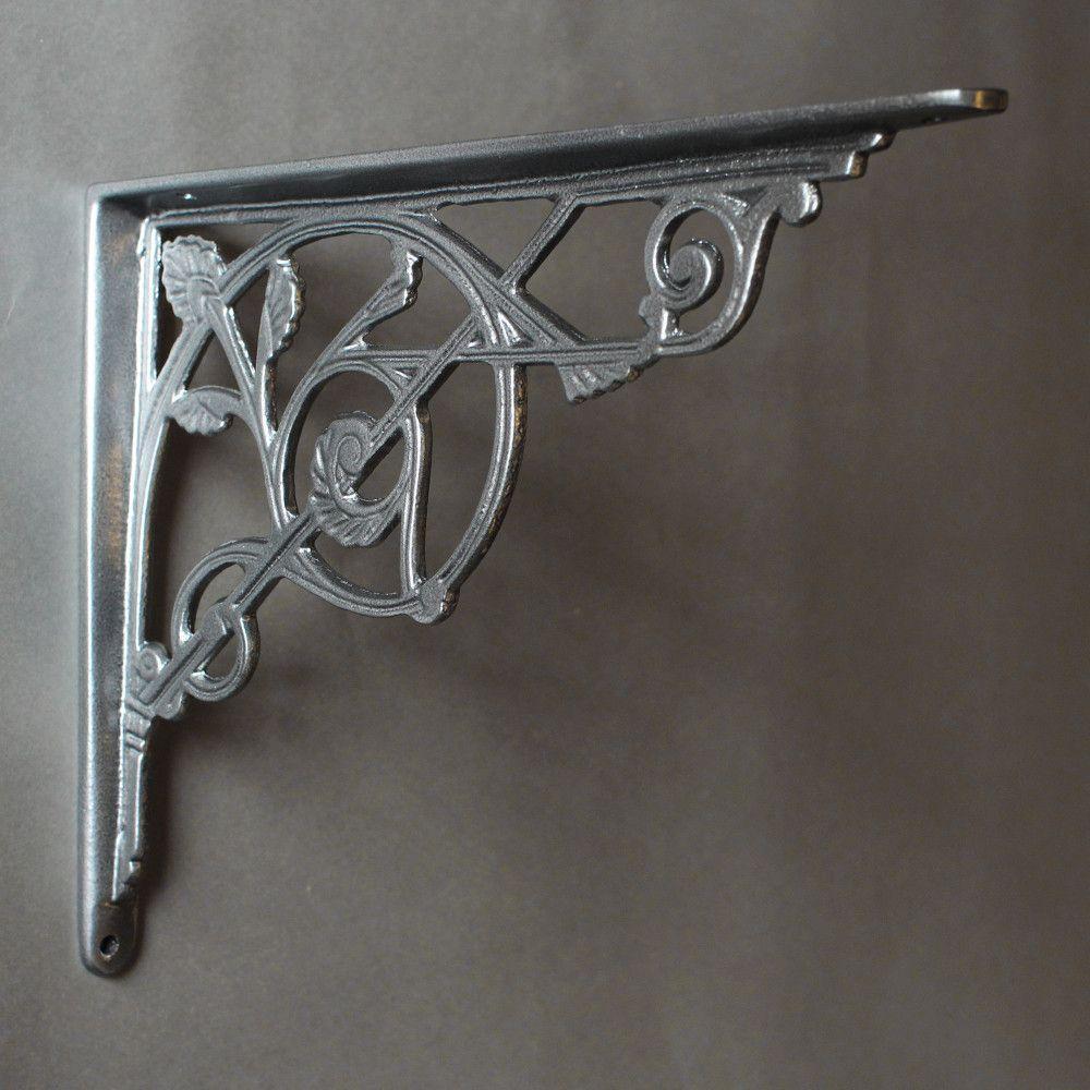 8 x 10 Inch Kenrick Cast Iron Shelf Shelf Bracket-9 - 10" Shelf Brackets-Yester Home