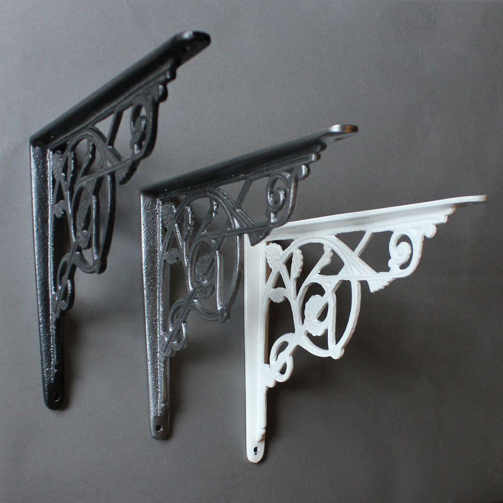 8 x 10 Inch Kenrick Cast Iron Shelf Shelf Bracket-9 - 10" Shelf Brackets-Yester Home