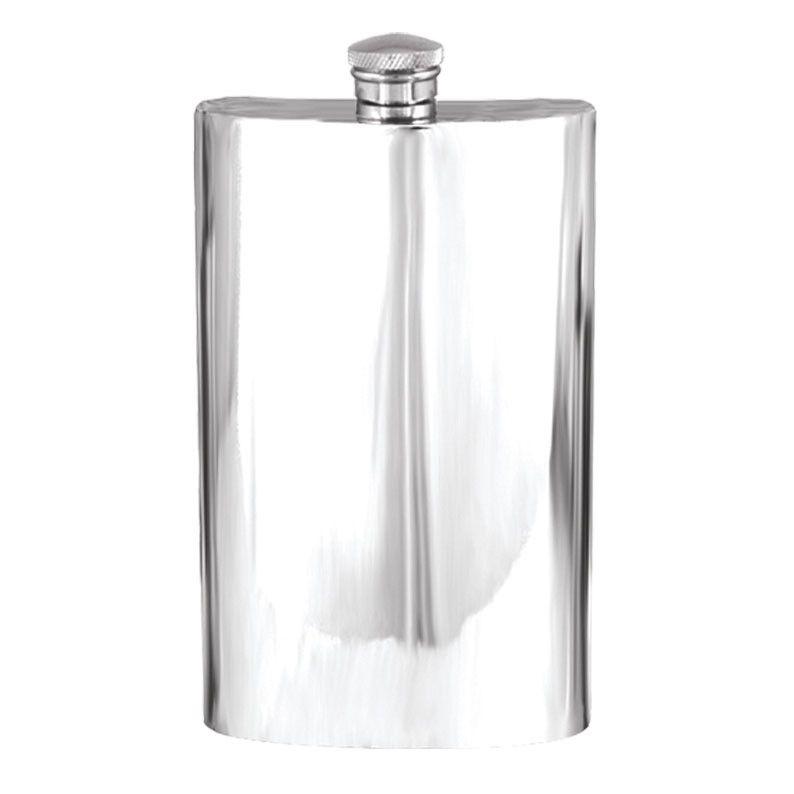 8oz Pewter Hip Flask-Hip Flasks - Pewter-Yester Home