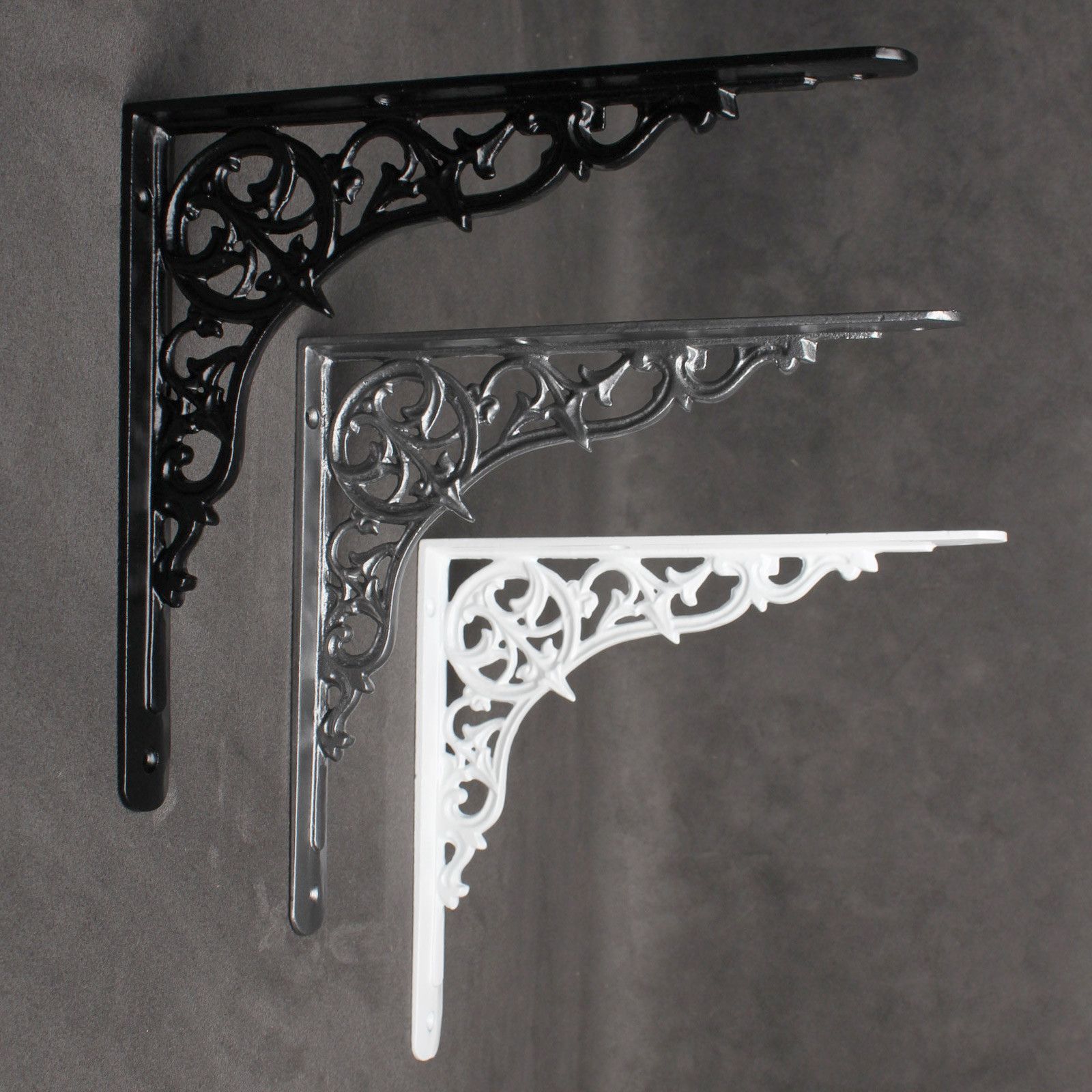 9.5 x 9 Inch Centre Point Cast Iron Shelf Bracket-9 - 10" Shelf Brackets-Yester Home