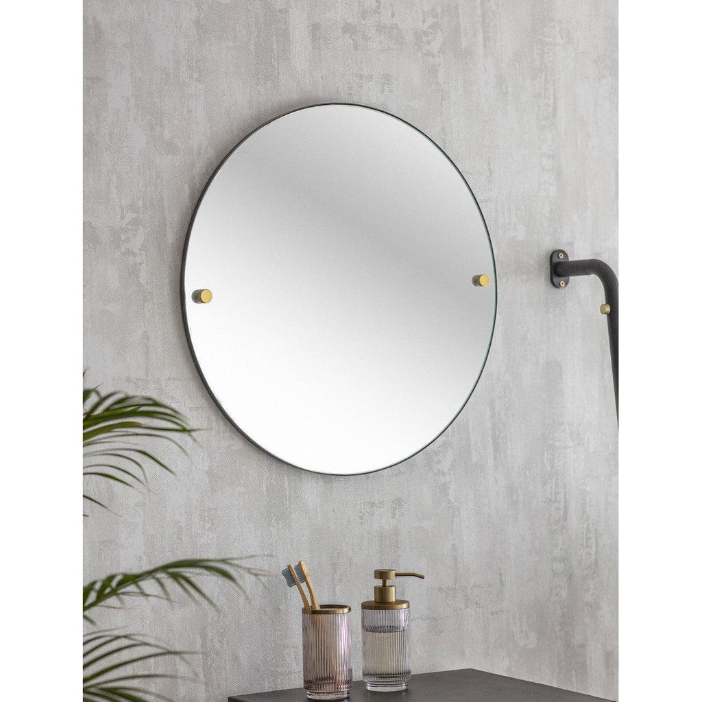 Adelphi Round Wall Mirror | Black-Mirrors-Yester Home