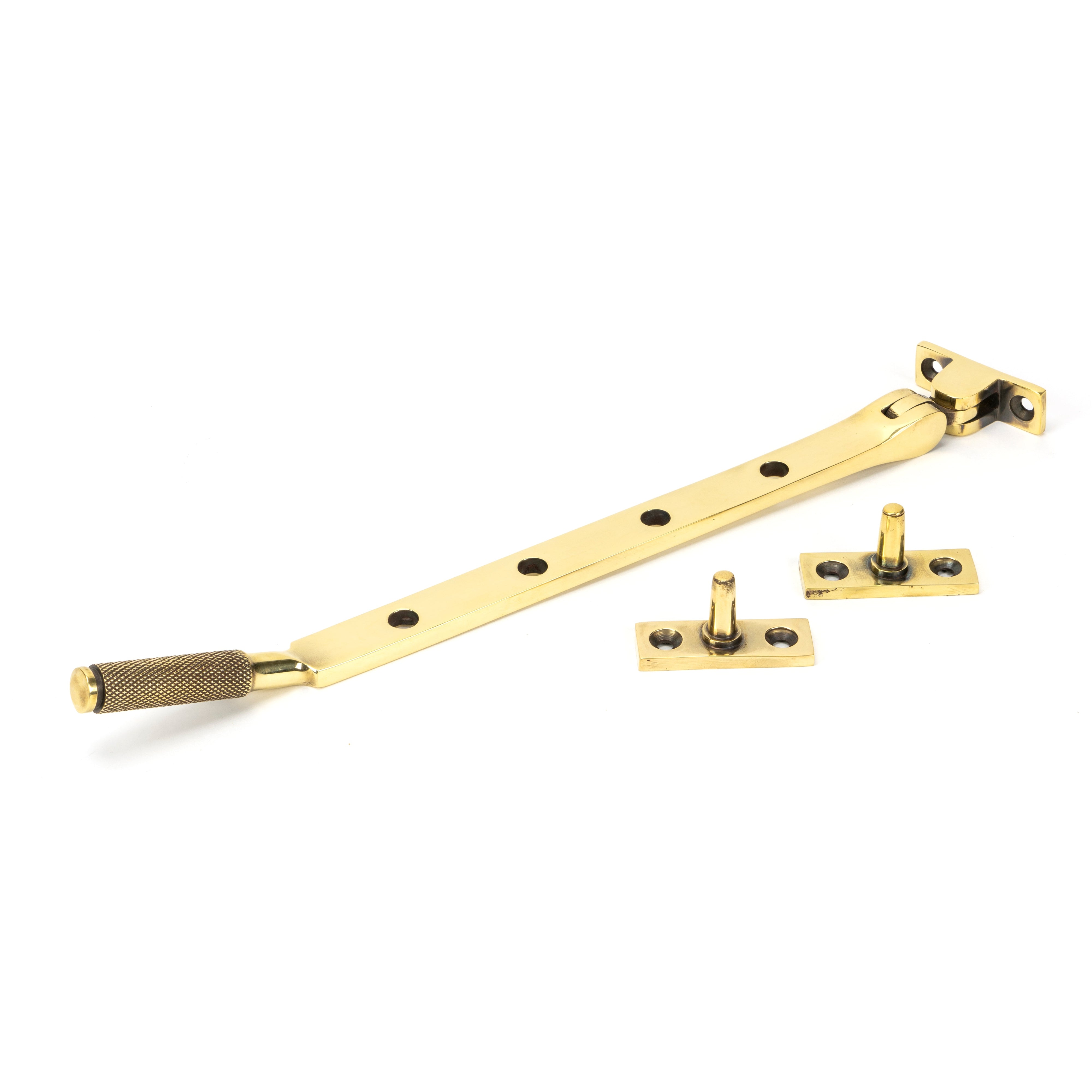 Aged Brass 10" Brompton Stay | From The Anvil-Stays-Yester Home