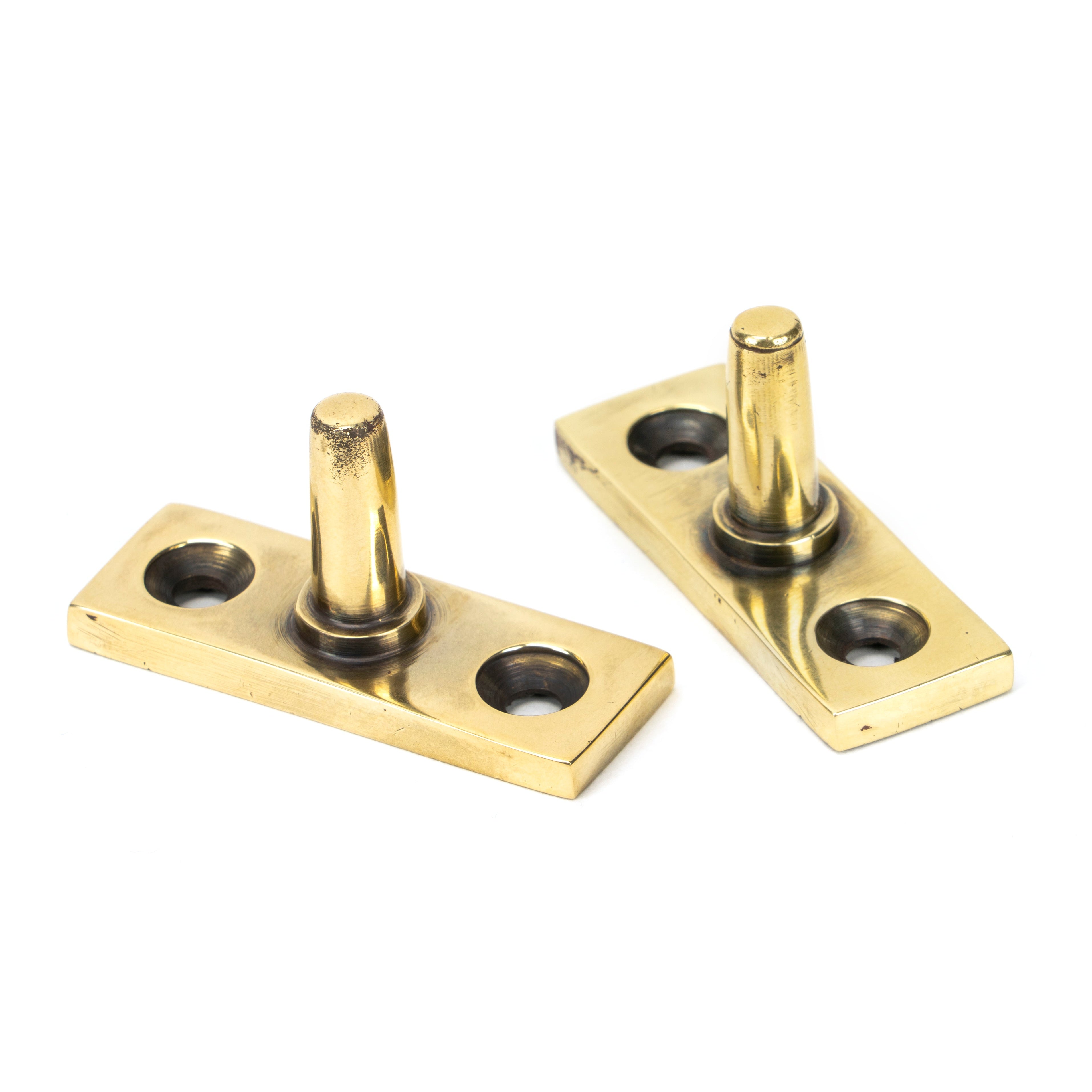 Aged Brass 10" Hammered Newbury Stay | From The Anvil-Stays-Yester Home