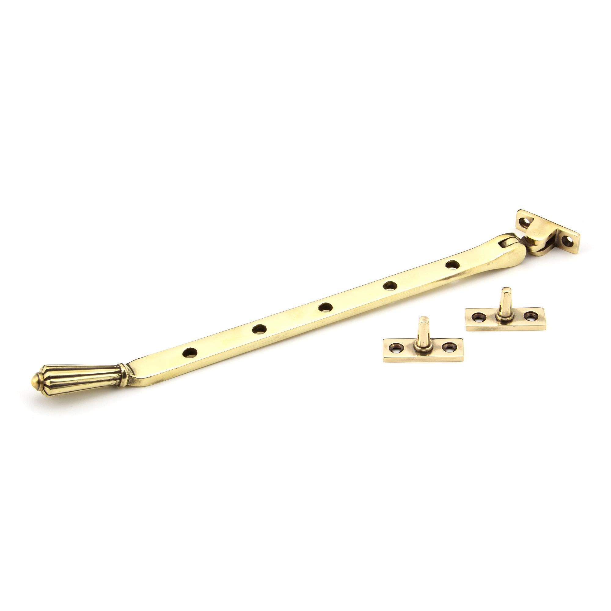Aged Brass 12" Hinton Stay | From The Anvil - Stays - From The Anvil - Yester Home
