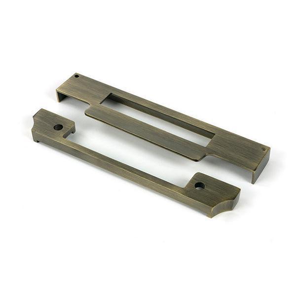 Aged Brass ½" Rebate Kit for Euro Sash Lock - Euro Locks - From The Anvil - Yester Home