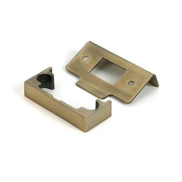 Aged Brass ½" Rebate Kit for Tubular Mortice Latch - Latches - From The Anvil - Yester Home