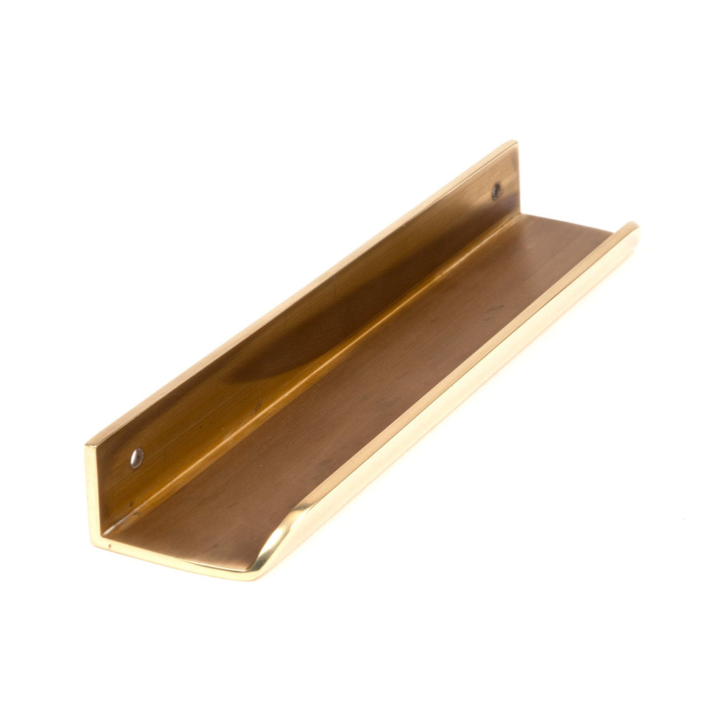 Aged Brass 200mm Moore Edge Pull | From The Anvil-Cabinet Pulls-Yester Home