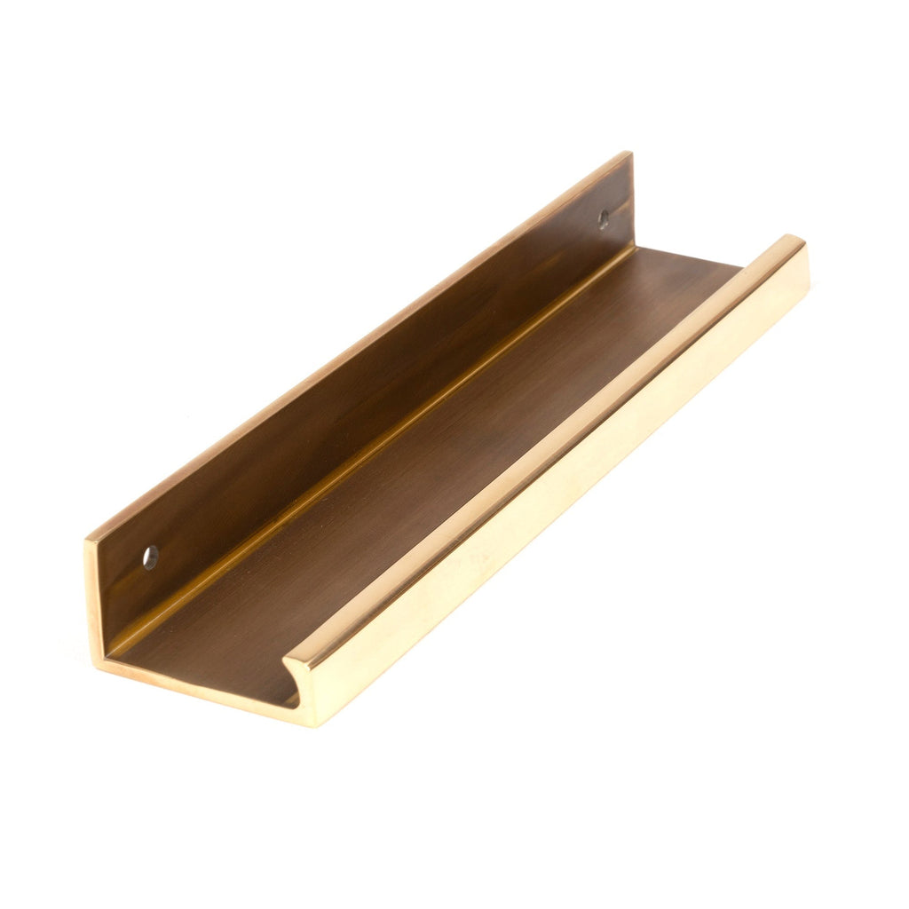 Aged Brass 200mm Plain Edge Pull | From The Anvil-Cabinet Pulls-Yester Home