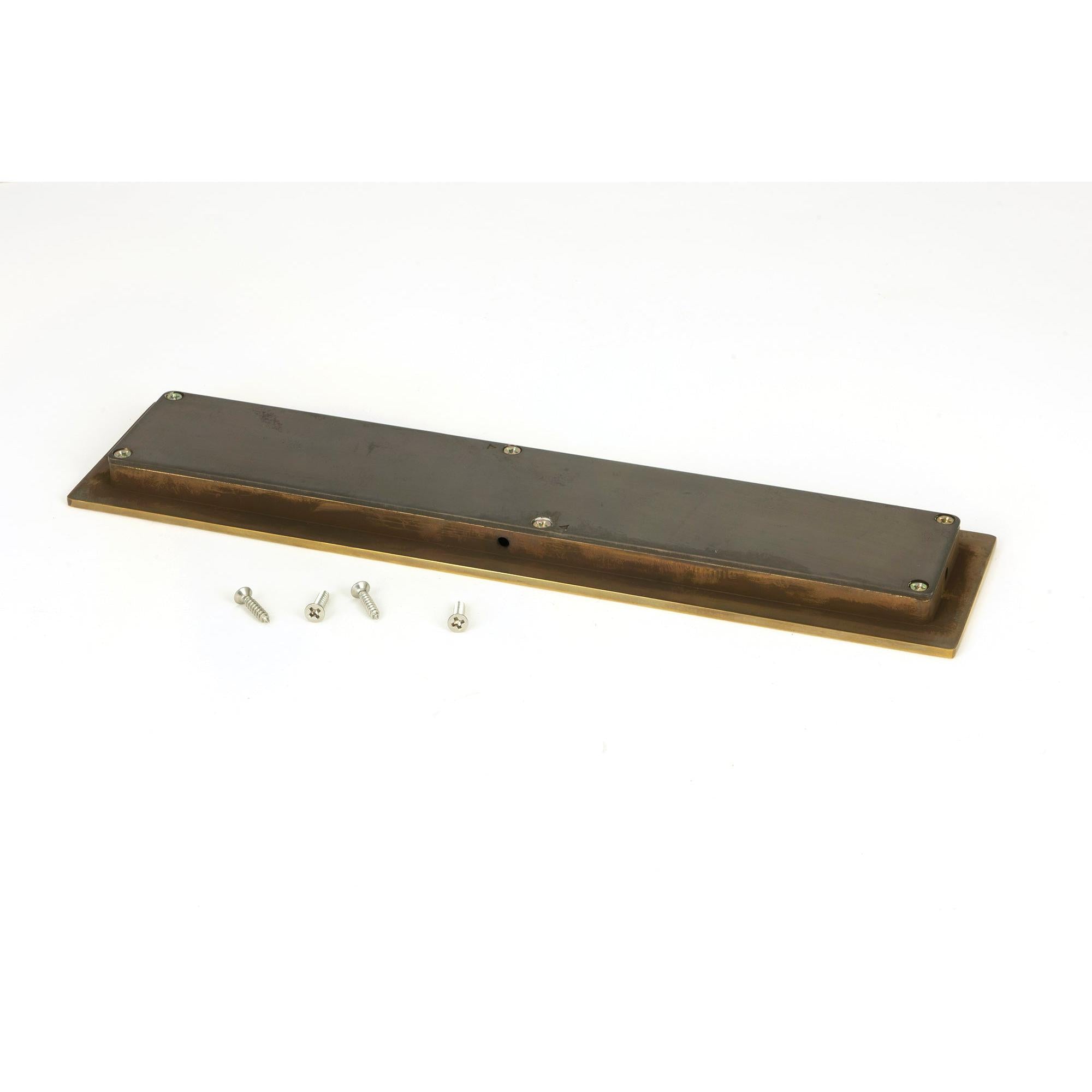 Aged Brass 250mm Plain Rectangular Pull | From The Anvil - Cabinet Pulls - From The Anvil - Yester Home