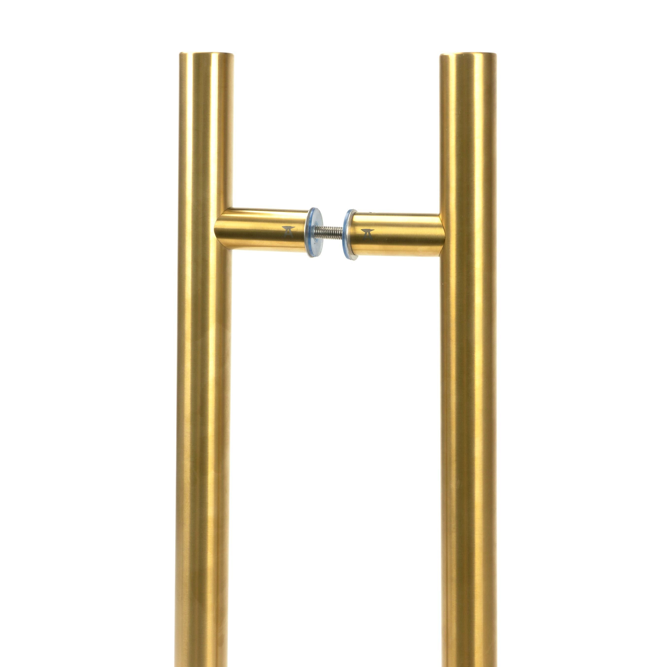 Aged Brass (316) 0.6m T Bar Handle B2B 32mm Ø | From The Anvil - Door Pull Handles - From The Anvil - Yester Home