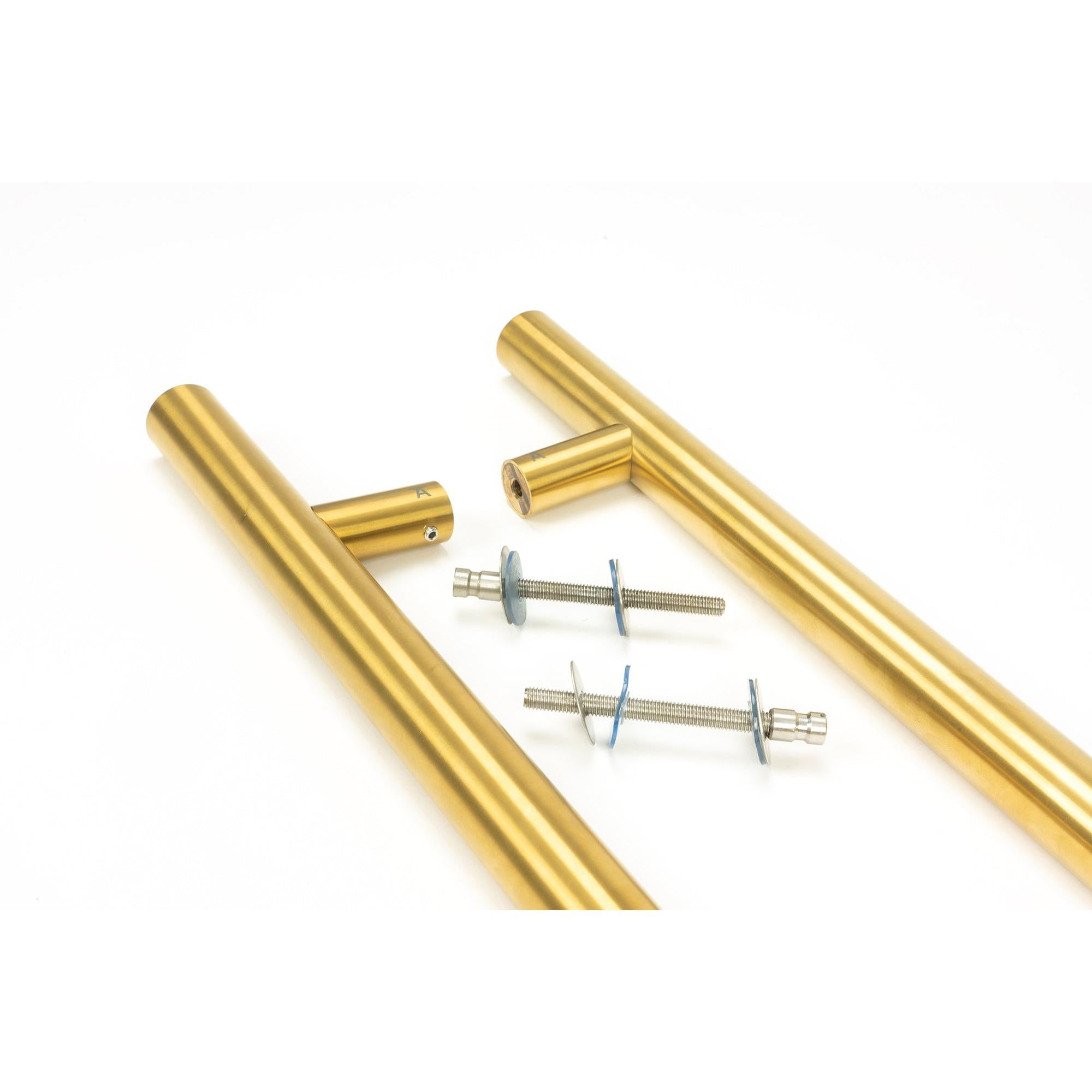 Aged Brass (316) 0.6m T Bar Handle B2B 32mm Ø | From The Anvil - Door Pull Handles - From The Anvil - Yester Home