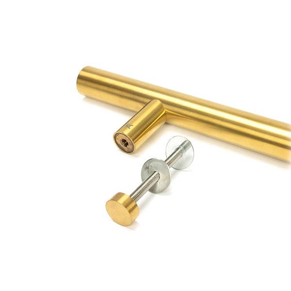 Aged Brass (316) 0.9m T Bar Handle Bolt Fix 32mm Ø | From The Anvil-Pull Handles-Yester Home