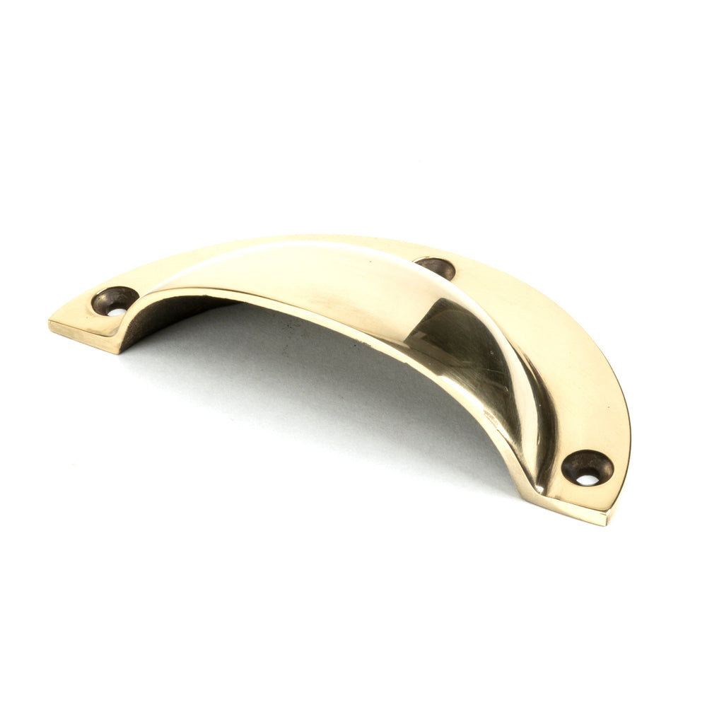 Aged Brass 4" Plain Drawer Pull | From The Anvil-Drawer Pulls-Yester Home