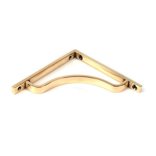 Aged Brass Abingdon Shelf Bracket (150mm x 150mm) | From The Anvil-Shelf Brackets-Yester Home