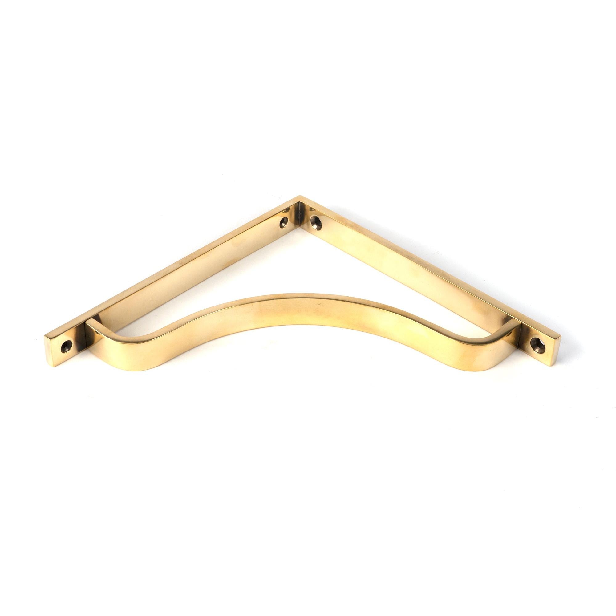 Aged Brass Abingdon Shelf Bracket (200mm x 200mm) | From The Anvil - Shelf Brackets - From The Anvil - Yester Home