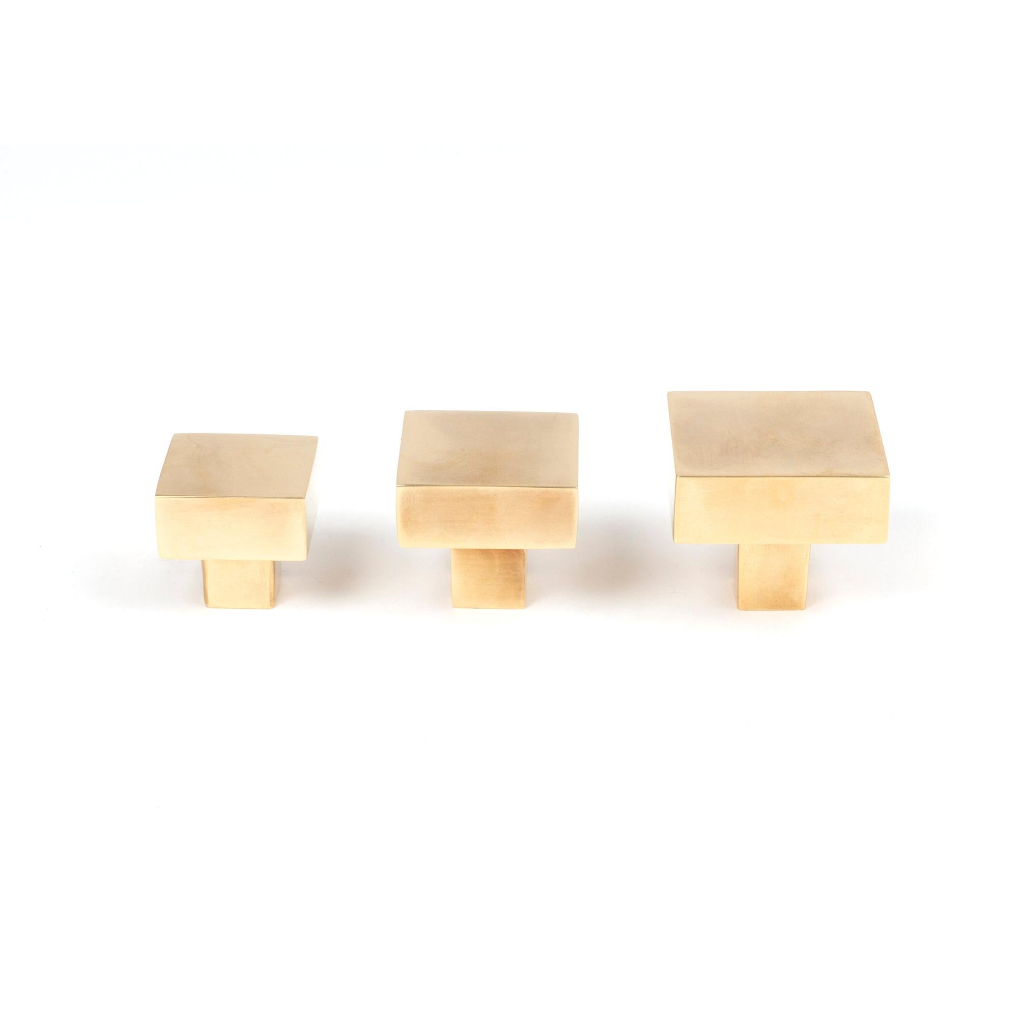 Aged Brass Albers Cabinet Knob - 35mm | From The Anvil - Cabinet Knobs - From The Anvil - Yester Home