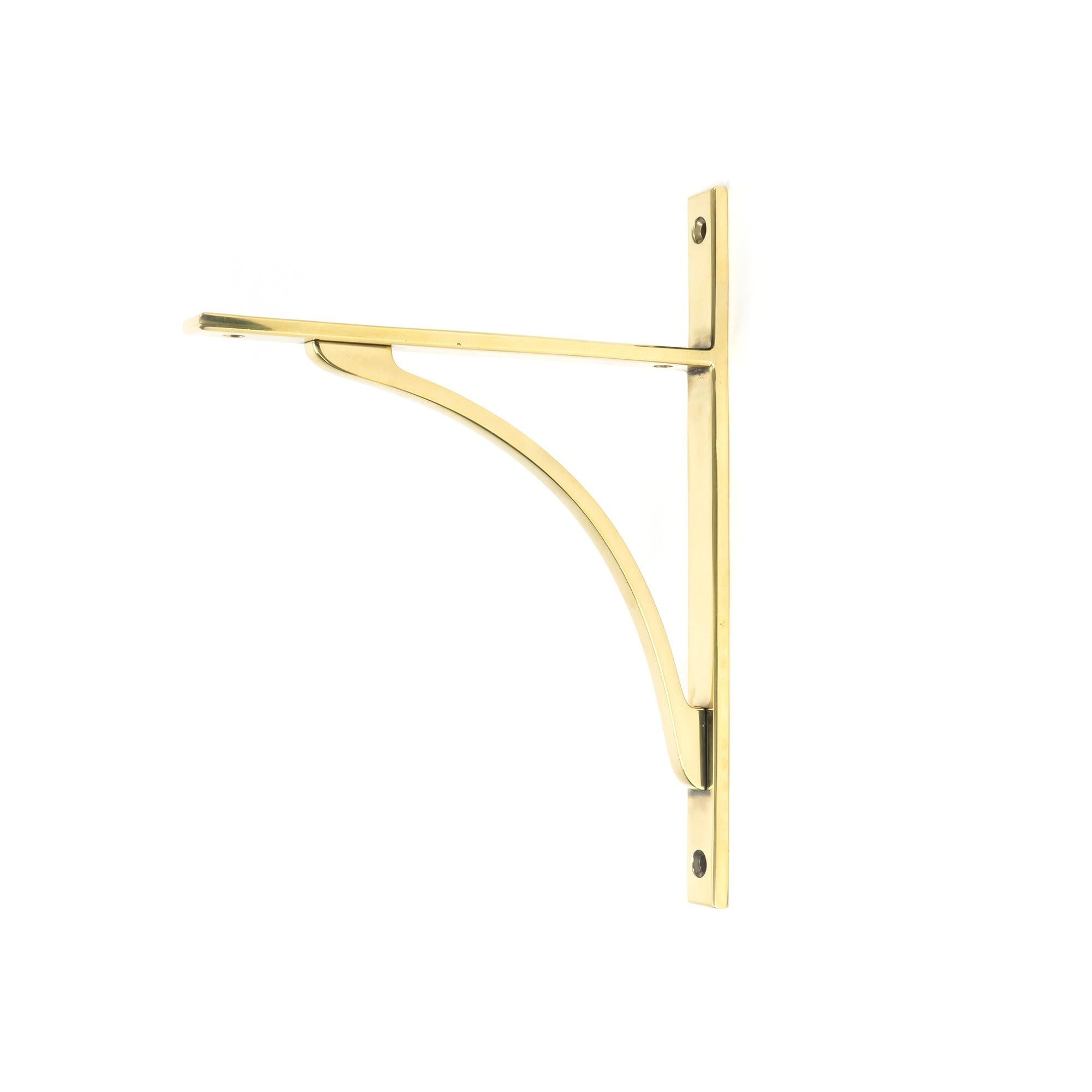 Aged Brass Apperley Shelf Bracket (260mm x 200mm) | From The Anvil - Shelf Brackets - From The Anvil - Yester Home