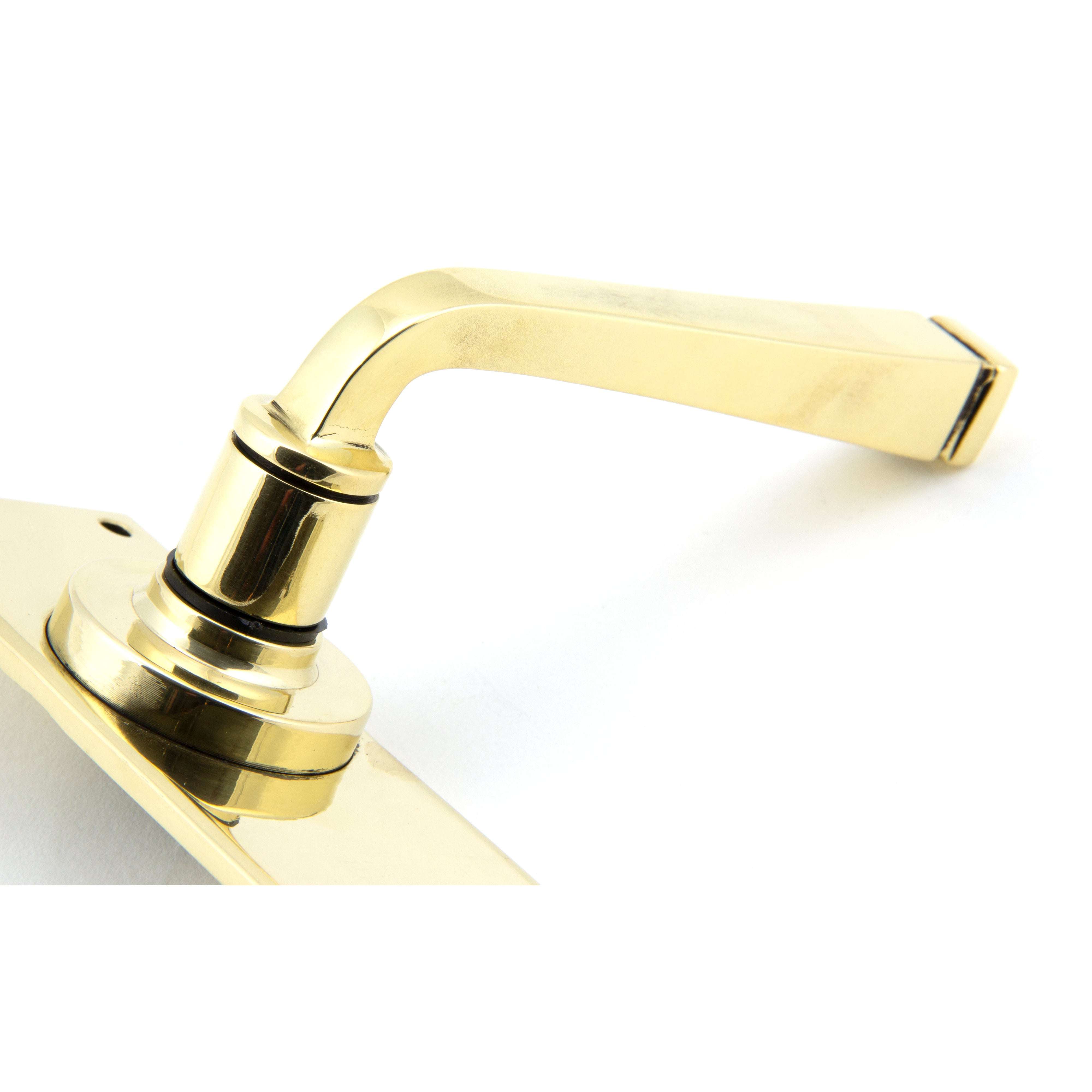 Aged Brass Avon Lever Latch Set | From The Anvil-Lever Latch-Yester Home