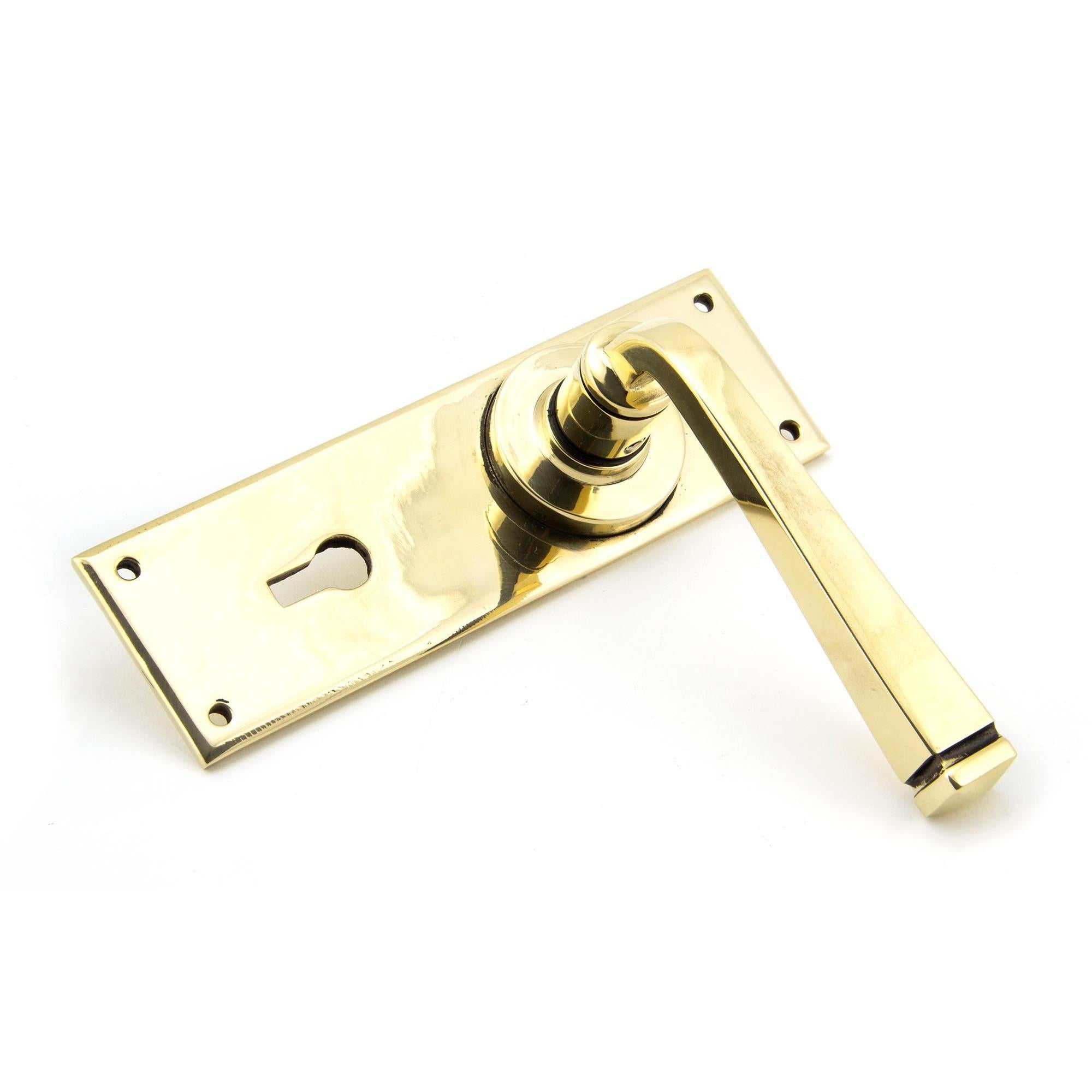 Aged Brass Avon Lever Lock Set | From The Anvil - Lever Lock - From The Anvil - Yester Home