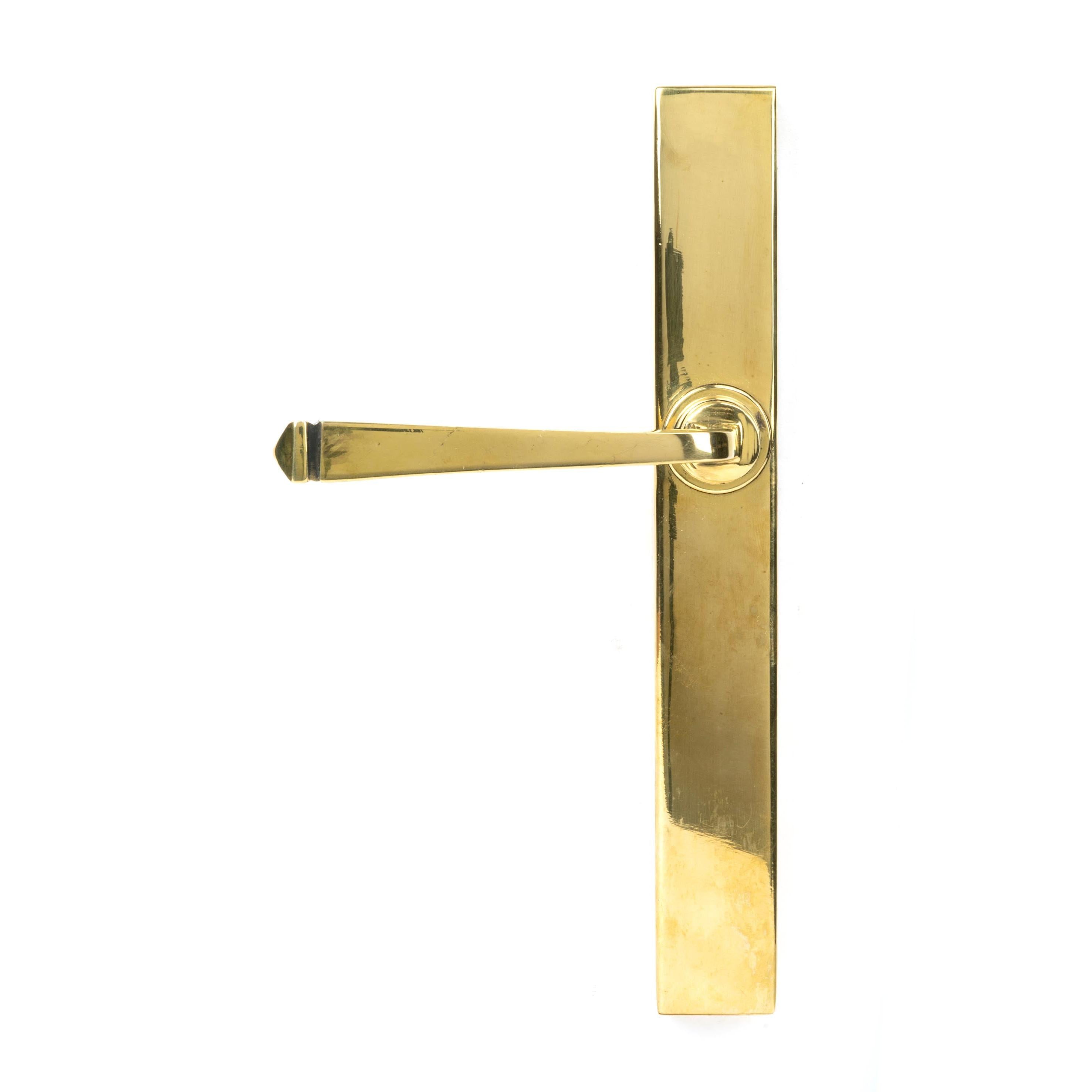 Aged Brass Avon Slimline Lever Latch Set | From The Anvil - Espagnolette - From The Anvil - Yester Home