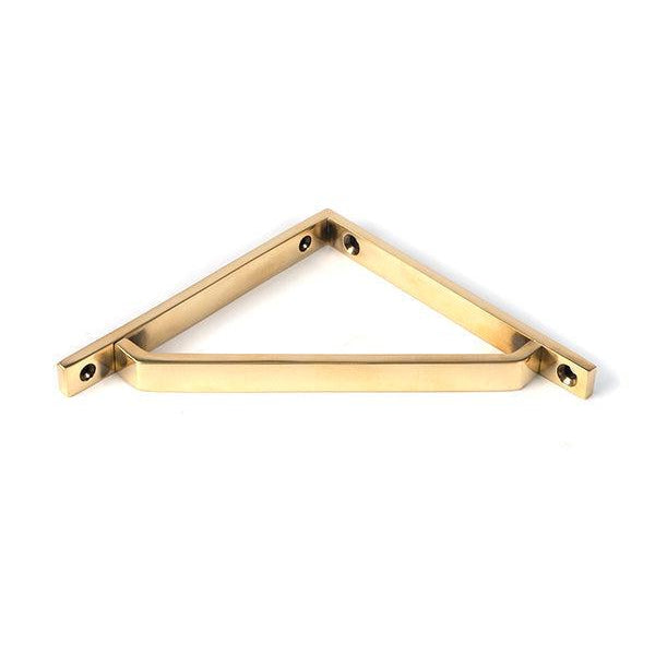 Aged Brass Barton Shelf Bracket (150mm x 150mm) | From The Anvil-Shelf Brackets-Yester Home