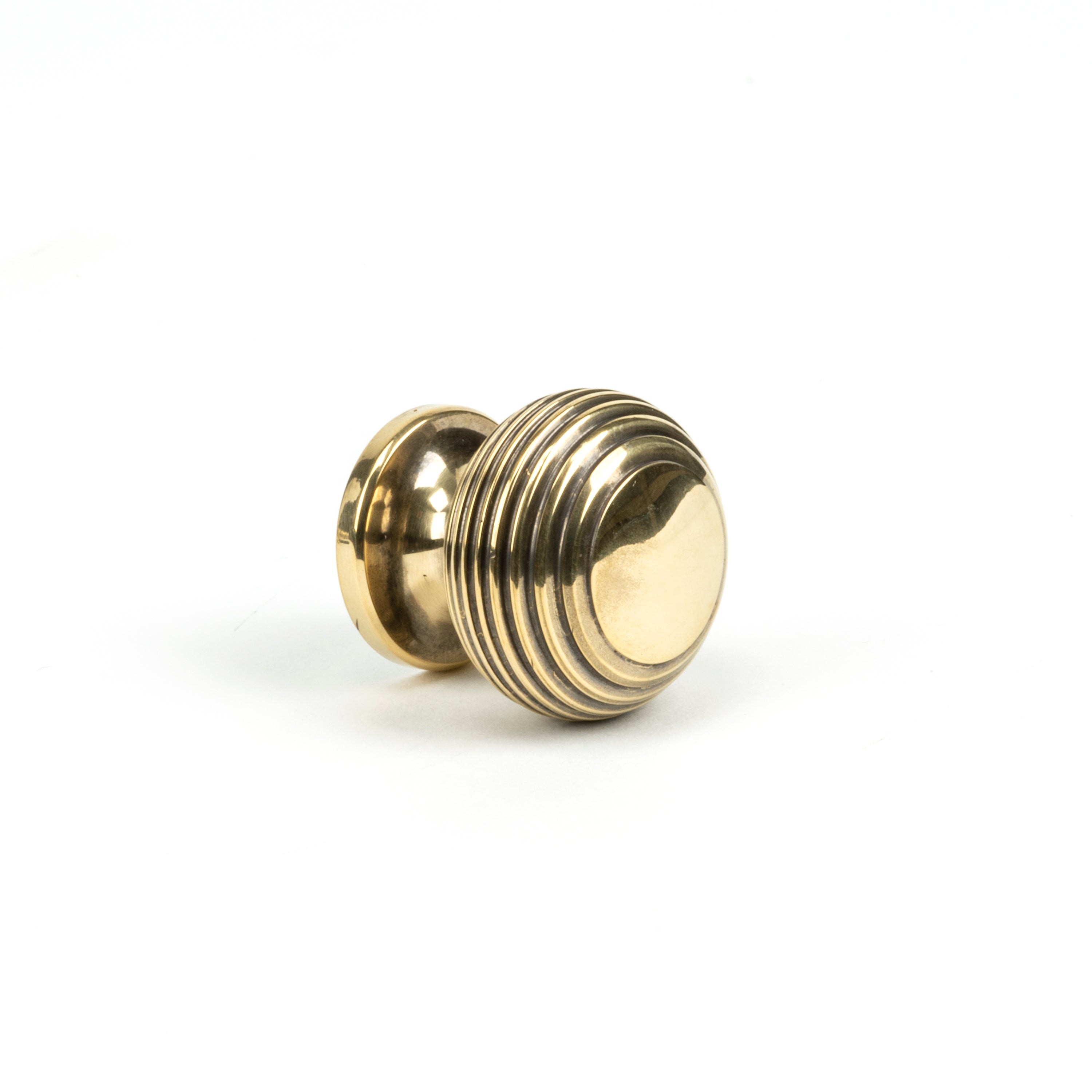 Aged Brass Beehive Cabinet Knob 30mm | From The Anvil-Cabinet Knobs-Yester Home