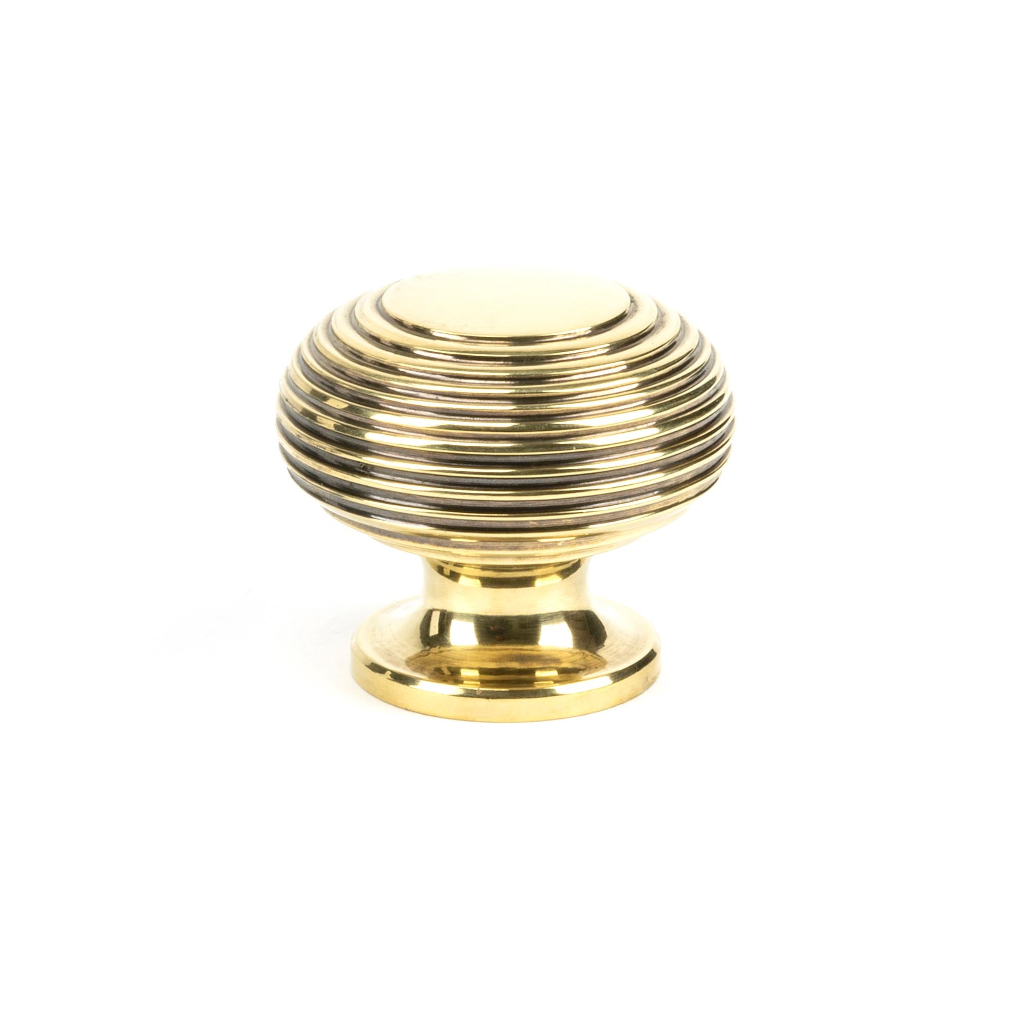 Aged Brass Beehive Cabinet Knob 40mm | From The Anvil - Cabinet Knobs - From The Anvil - Yester Home