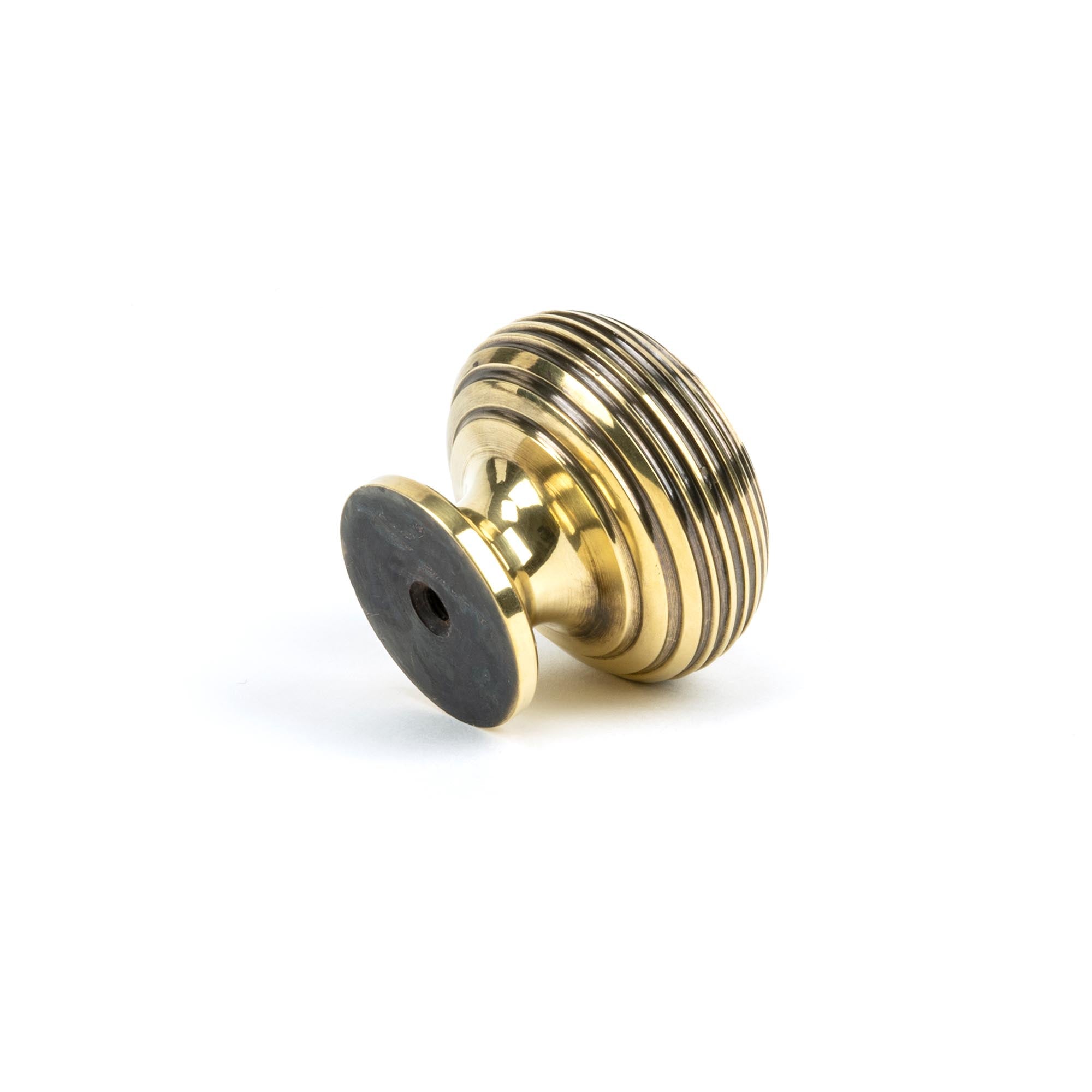 Aged Brass Beehive Cabinet Knob 40mm | From The Anvil - Cabinet Knobs - From The Anvil - Yester Home